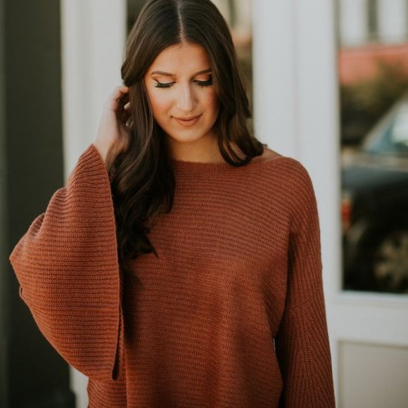 Flare Sleeve Sweater - Picture 3 of 12